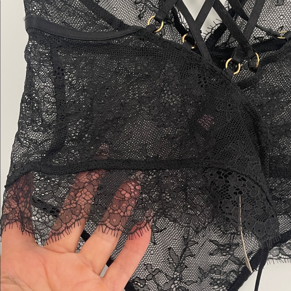 Black Lace Bodysuit - Picture 6 of 8